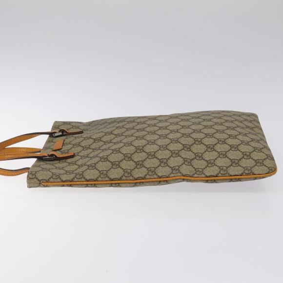 GUCCI GG Supreme Hand Bag Pvc Beige Silver - Picture 5 of 16